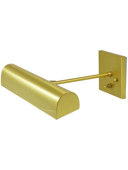 Modern Direct-Wire 14 inch Picture Light in Polished Brass.